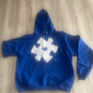 Blue Puzzle Piece Hoodie